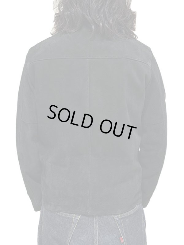 画像2: 【 Y'2 LEATHER（ワイツーレザー） 】　Steer Suede Single Riders [ STEER SUEDE (牛革) ] [ BLACK ]