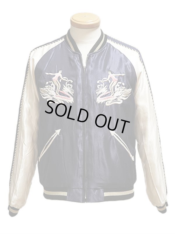 画像2: 【 TAILOR TOYO(テーラー東洋） 】　リバーシブルアセテートスカジャン　[ ACETATE SOUVENIR JACKET ]　[ KING KAMEHAMEHA × UKULELE ]