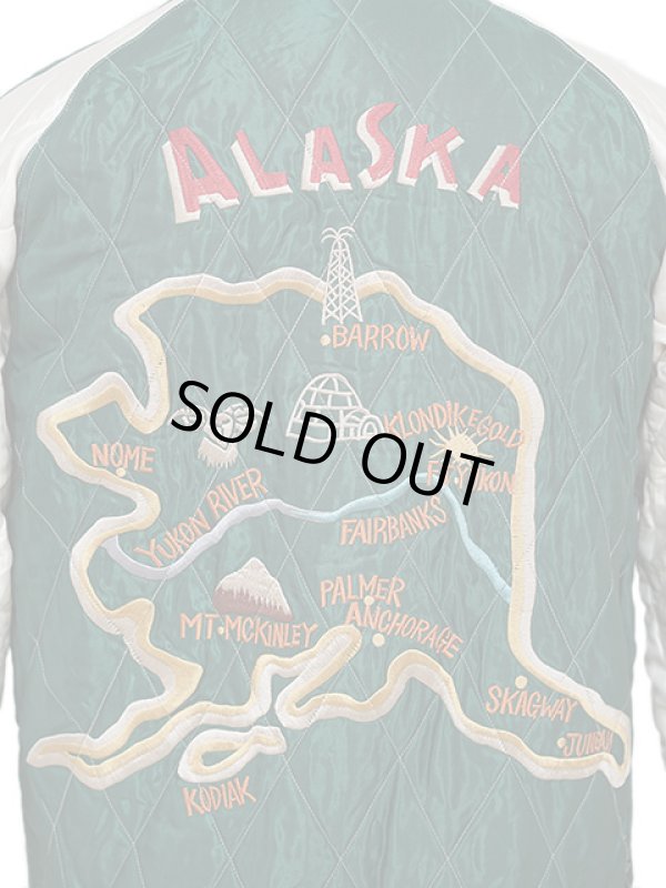 画像18: 【 TAILOR TOYO(テーラー東洋） 】 別珍 × アセテートスカジャン [ Velveteen Souvenir Jacket ] [ POLAR BEAR × ALASKA MAP ]