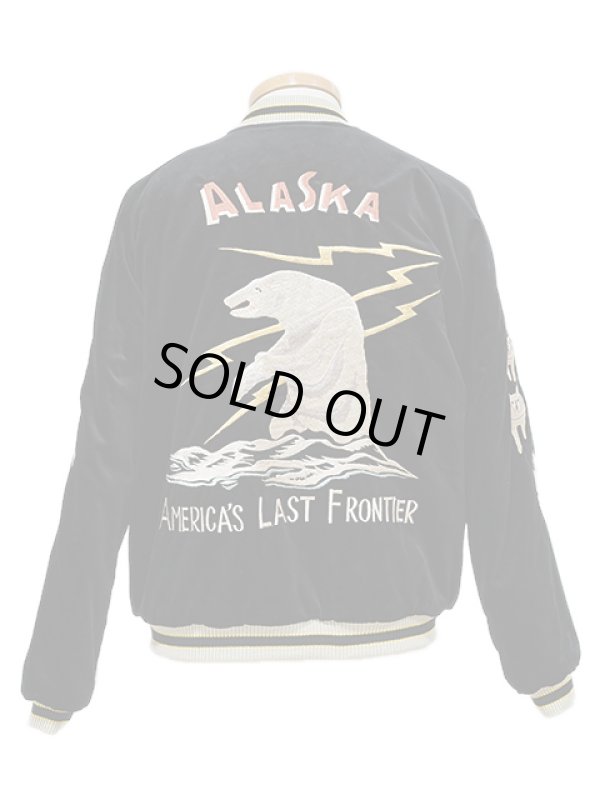 画像3: 【 TAILOR TOYO(テーラー東洋） 】 別珍 × アセテートスカジャン [ Velveteen Souvenir Jacket ] [ POLAR BEAR × ALASKA MAP ]