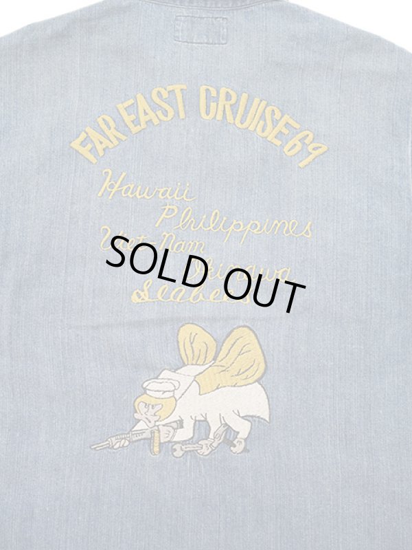 画像8: 【 TAILOR TOYO(テーラー東洋 】 オキナワジャンパー [ Late 1960s Style Blue Denim Okinawa Jumper ] [ "FAR EAST CRUISE 69” (AGING MODEL) ]