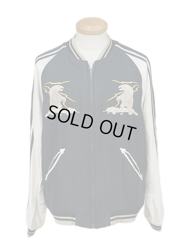 画像2: 【 TAILOR TOYO(テーラー東洋）】 アセテートスカジャンエイジングモデル [ ACETATE SOUVENIR JACKET (AGING MODEL) ] [ POLAR BEAR × MOOSE ]