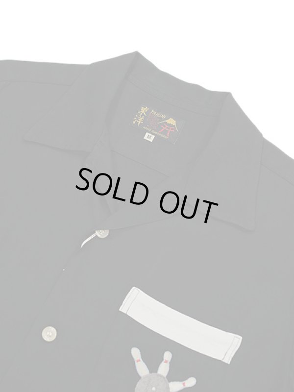 画像3: 【 TAILOR TOYO(テーラー東洋） 】　スカボーリングシャツ [  SUKA BOWLING SHIRT ] [ CPO CLUB ] [ BLACK ]