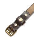 画像4: 【 ART BROWN（アートブラウン） 】　ナローベルト [ 24mm幅 ] [ HORWEEN CHROMEXCEL LEATHER ] [ CHOCO ] 【 メール便可 】