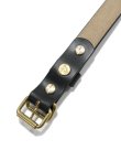 画像4: 【 ART BROWN（アートブラウン） 】　ナローベルト [ 24mm幅 ] [ HORWEEN CHROMEXCEL LEATHER ] [ BLACK ] 【 メール便可 】