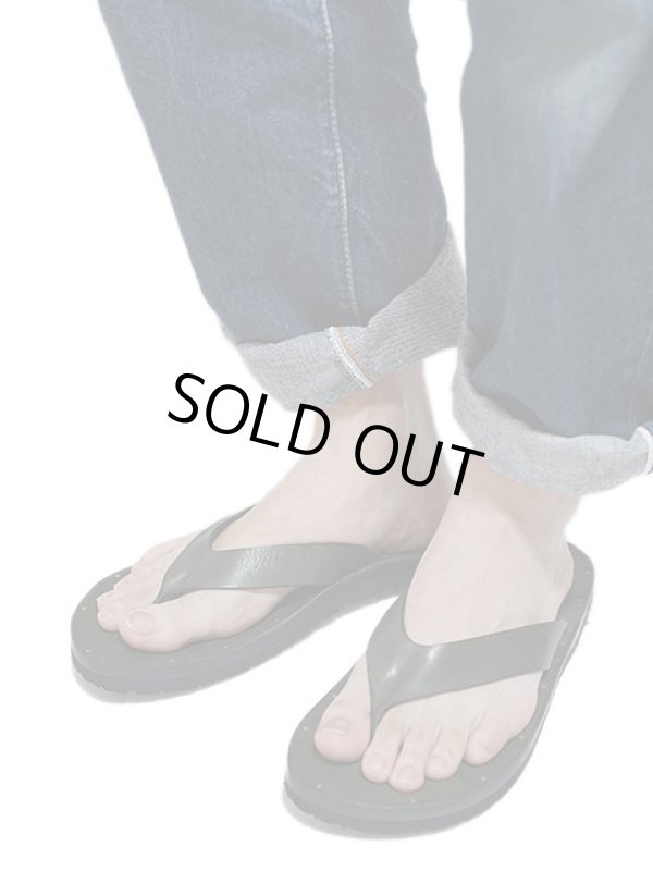 画像2: 【 vasco（ヴァスコ） 】　レザートングサンダル　[ Leather Marine Sandal ] [ OLIVE ]