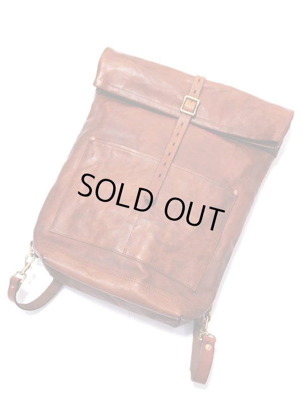 画像2: 【 vasco（ヴァスコ） 】　レザーロールトップリュックサック　[ LEATHER ROLL TOP RUCKSACK ]