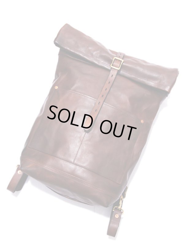 画像2: 【 vasco（ヴァスコ） 】　レザーロールトップリュックサック　[ LEATHER ROLL TOP RUCKSACK ]