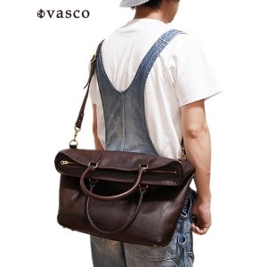 画像: 【 vasco（ヴァスコ） 】　LEATHER NELSON 2WAY BAG　[ BROWN ]