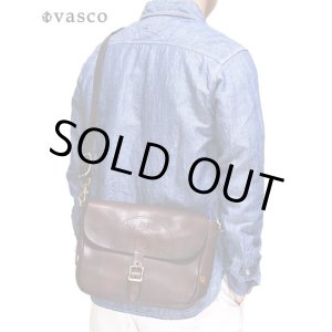 画像: 【 vasco（ヴァスコ） 】　レザーポストマンショルダーバッグ　[ SMALL ] [ BROWN ]