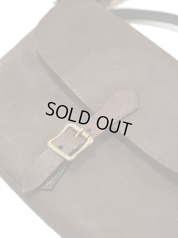 画像3: 【 vasco（ヴァスコ） 】　レザーポストマンショルダーバッグ [ Rough Out ] [ SMALL ] [ BROWN ]