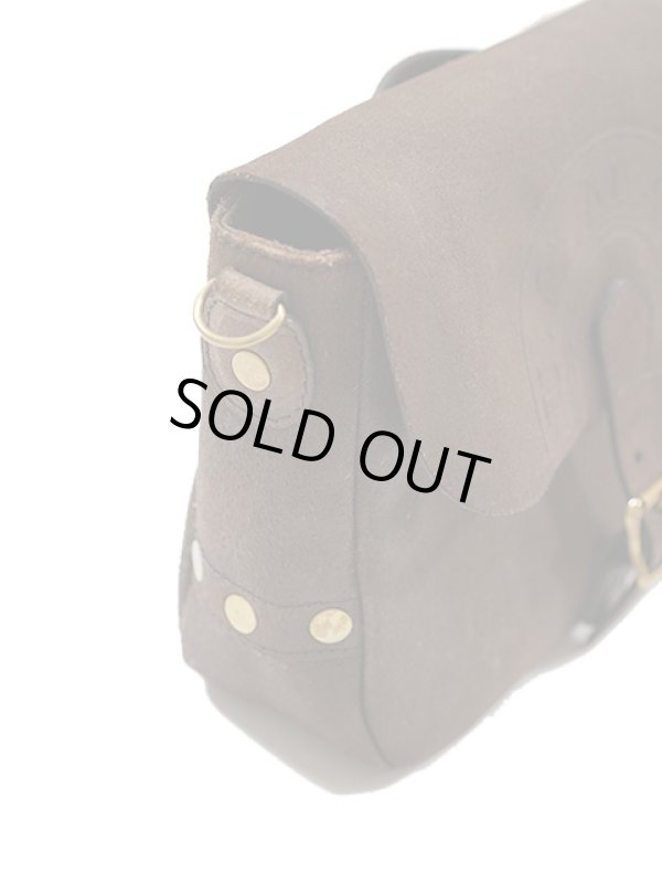 画像4: 【 vasco（ヴァスコ） 】　レザーポストマンショルダーバッグ [ Rough Out ] [ SMALL ] [ BROWN ]