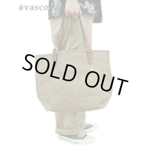 画像: 【 vasco（ヴァスコ） 】　キャンバス x レザー トラベルトートバッグ　[ CANVAS × LEATHER TRAVEL TOTE BAG ] [ Olive ]