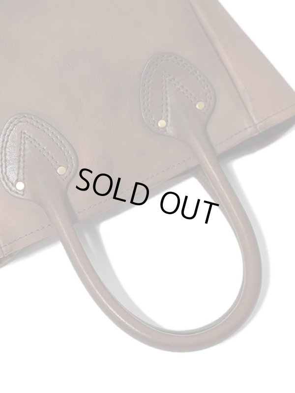 画像5: 【 vasco（ヴァスコ） 】　LEATHER OLD TOTE BAG [ SMALL ] [ BROWN ]