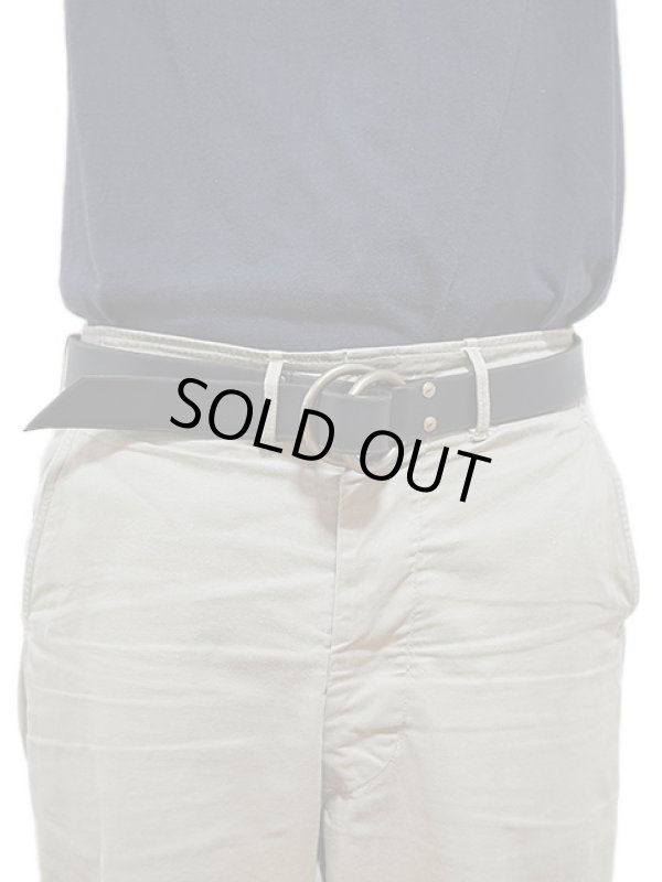 画像2: 【 vasco（ヴァスコ） 】　レザーリングベルト　[ Leather Ring Belt ] [ BLACK ]