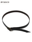 画像1: 【 vasco（ヴァスコ） 】　レザーリングベルト　[ Leather Ring Belt Narrow ] [ BLACK ]