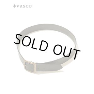 画像: 【 vasco（ヴァスコ） 】　レザーギャリソンベルト　[ Leather Garrison Belt ] [ OLIVE ]