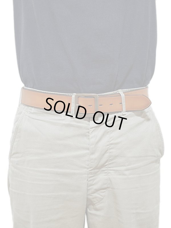 画像2: 【 vasco（ヴァスコ） 】　レザーギャリソンベルト　[ Leather Garrison Belt ] [ MUSTARD CAMEL ]