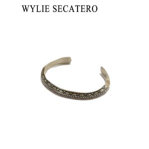 画像: 【 Whlie Secatero（ワイリー セカテロ） 】ナバホシルバーバングル [ NAVAJO JEWELRY ] 【 メール便可 】