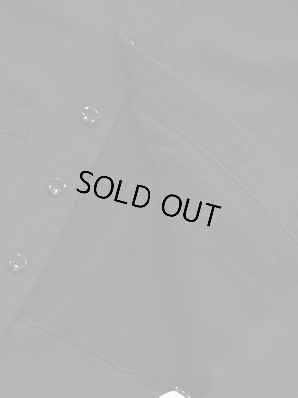 画像6: 【 WhitesVille（ホワイツビル） 】 スウェットカーディガン  [ BUTTON FRONT ATHLETIC COAT ] [ Black ]