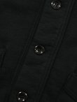 画像7: 【 WhitesVille（ホワイツビル） 】 スウェットカーディガン  [ BUTTON FRONT ATHLETIC COAT ] [ Black ]