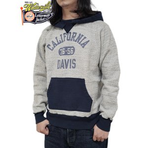 画像: 【 WhitesVille（ホワイツビル） 】 後付けパーカー  [ ATTACHED HOOD PARKA ] [ CALIFORNIA DAVIS ] [ Gray x Navy ]