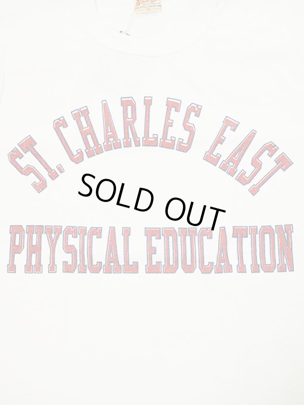 画像4: 【 WhitesVille（ホワイツビル） 】 丸胴プリントTee [ PHYSICAL EDUCATION ] [ O.White ] 【 メール便可 】