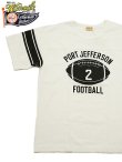 画像1: 【 WhitesVille（ホワイツビル） 】 フットボールTシャツ [ FOOTBALL T-SHIRT ] [ PORT JEFFERSON FB ] [ O.White ] 【 メール便可 】