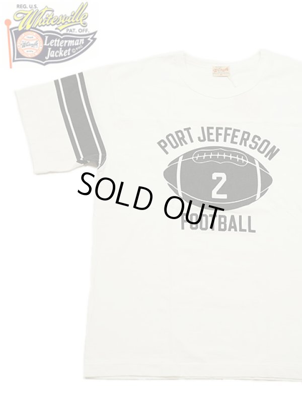 画像1: 【 WhitesVille（ホワイツビル） 】 フットボールTシャツ [ FOOTBALL T-SHIRT ] [ PORT JEFFERSON FB ] [ O.White ] 【 メール便可 】