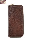 画像1: 【 Y'2 LEATHER（ワイツーレザー） 】　ブルハイドロングウォレット　[ BULL HIDE LONG WALLET ] [ RED BROWN ] 【 メール便可 】 