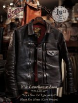 画像: 【 予約商品 (12月予定) 】 【 LUA×Y'2 LEATHER（ルア×ワイツーレザー） 】 　ルア別注エコホースGジャン ( 1st Type ) [ エコホース（茶芯） ]　[ Lot.13 ]　【 限定モデル 】