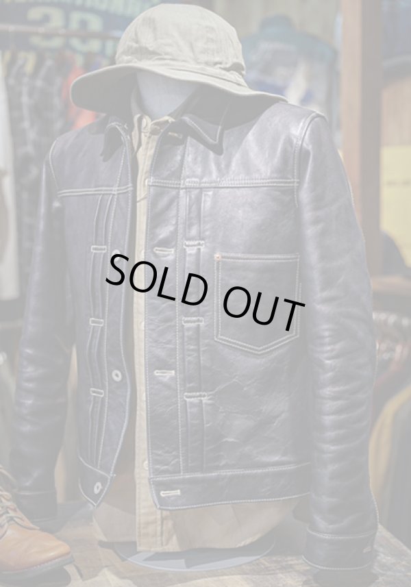 画像17: 【 Lua × Y'2 LEATHER（ルア × ワイツーレザー） 】 【 Lua別注 】 1st Type Leather Jacket [ WW2 Model ] ( 大戦モデル ) [ Indigo Horse ] [ Lot.20 ] [ LUA LIMITED EDITION ]