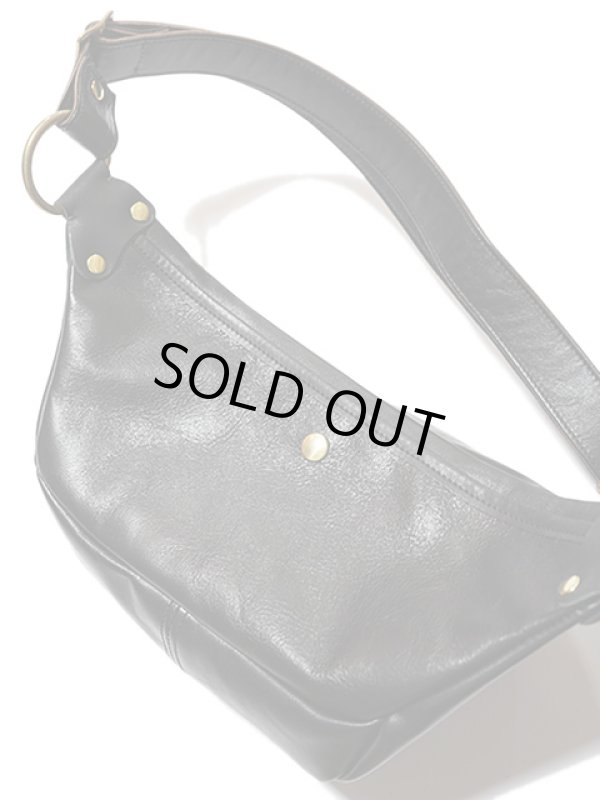 画像4: 【 INCEPTION（インセプション） 】　ホースハイドファニーパック　[ 馬革 茶芯 ] [ BLACK ]