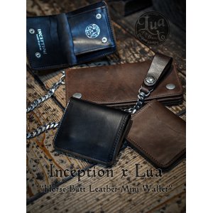 画像: 【 Lua x Inception（ルア x インセプション） 】　別注ホースバットレザーミニウォレット　[ Horse Butt Leather Mini Wallet ] [ 馬革 ] 【 メール便可 】 