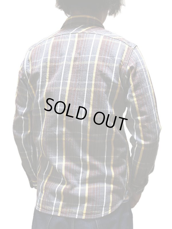 画像2: 【 JELADO（ジェラード） 】　ヘビーチェックネルシャツ　[ ショート丈 ]　"Unionworkers Shirts"　[ チョコレートブラウン ] 