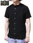 画像1: 【 ORGUEIL（オルゲイユ） 】　リネンバンドカラーシャツ　[ Linen Band Collar Shirt ]　[ BLACK ]