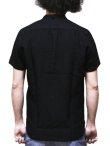 画像2: 【 ORGUEIL（オルゲイユ） 】　リネンバンドカラーシャツ　[ Linen Band Collar Shirt ]　[ BLACK ]