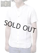 画像: 【 ORGUEIL（オルゲイユ） 】　リネンバンドカラーシャツ　[ Linen Band Collar Shirt ]　[ WHITE ]
