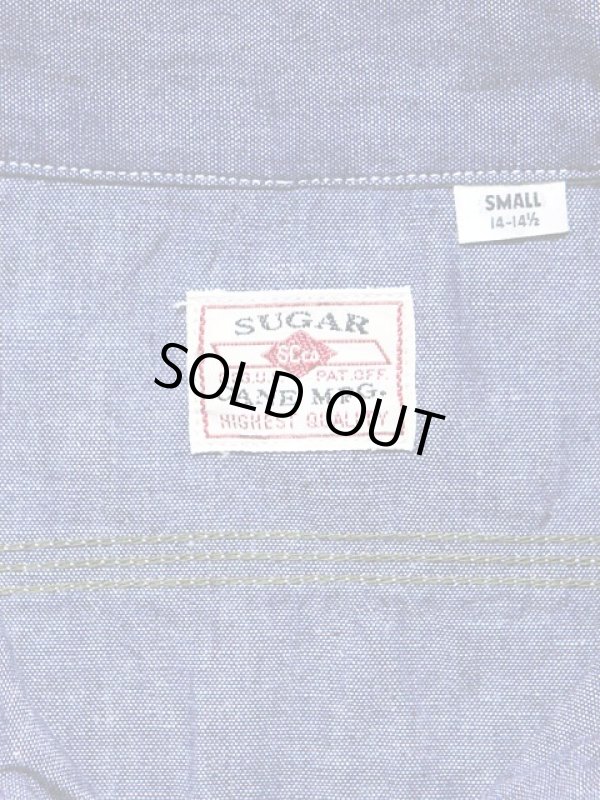 画像9: 【 SUGAR CANE（シュガーケン） 】　半袖チェーン刺繍カスタムシャンブレーワークシャツ　[ SCHROCK'S ] 【 メール便可 】