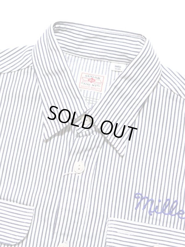 画像3: 【 SUGAR CANE（シュガーケン） 】　半袖チェーン刺繍カスタムヒッコリーワークシャツ　[ GRUMMAN AIRCRAFT ]