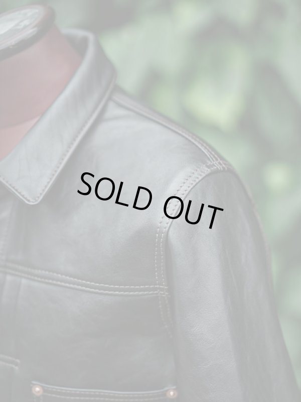 画像7: 【 LUA × Y'2 LEATHER（ルア × ワイツーレザー） 】 　【 Lua別注 】 1st Type Leather Jacket [ WW2 Model ] ( 大戦モデル ) [ Semi Aniline Horse Light (丘染め) ] [ Lot.21 ]