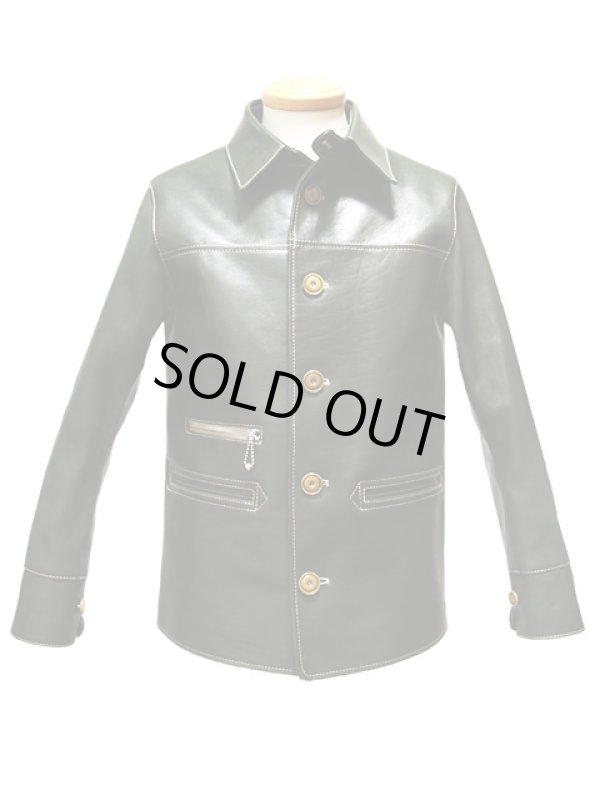 画像4:  【 LUA×Y'2 LEATHER（ルア×ワイツーレザー） 】 　ルア別注ホースハイドカーコート ( OLIVE ) [ オリーブエコホース（馬革） ]　[ Lot.12 ]　[ EC-86 SP ]　【 限定モデル 】