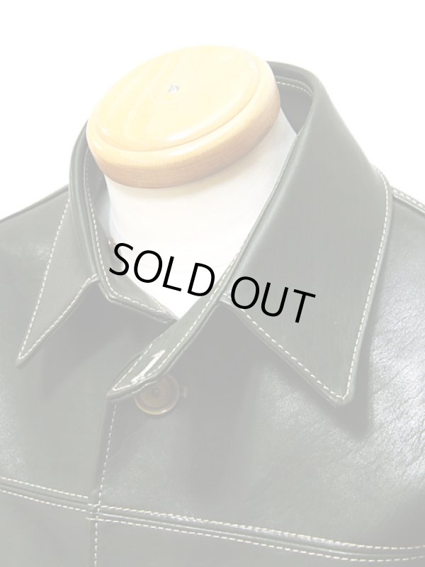 画像6:  【 LUA×Y'2 LEATHER（ルア×ワイツーレザー） 】 　ルア別注ホースハイドカーコート ( OLIVE ) [ オリーブエコホース（馬革） ]　[ Lot.12 ]　[ EC-86 SP ]　【 限定モデル 】