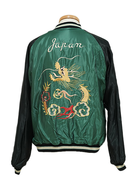 画像11: 【 TAILOR TOYO(テーラー東洋） 】 別珍 × アセテートスカジャン [ Velveteen ( Two-tone ) Souvenir Jacket ] [ TIGER HEAD × GOLD DRAGON ]