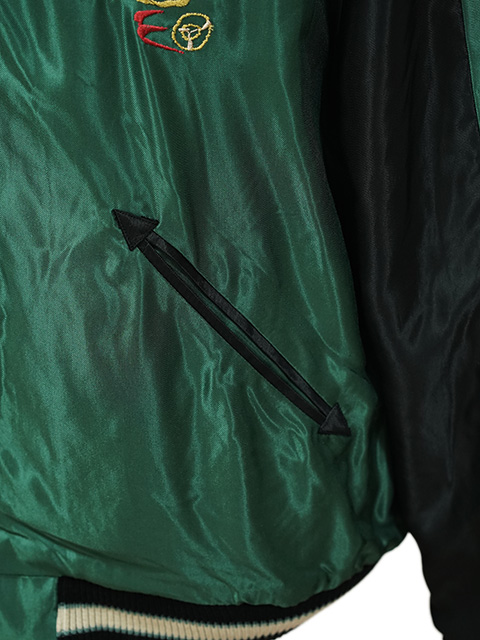 画像14: 【 TAILOR TOYO(テーラー東洋） 】 別珍 × アセテートスカジャン [ Velveteen ( Two-tone ) Souvenir Jacket ] [ TIGER HEAD × GOLD DRAGON ]