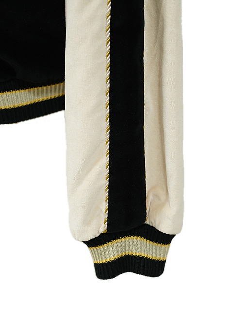 画像8: 【 TAILOR TOYO(テーラー東洋） 】 別珍 × アセテートスカジャン [ Velveteen ( Two-tone ) Souvenir Jacket ] [ TIGER HEAD × GOLD DRAGON ]
