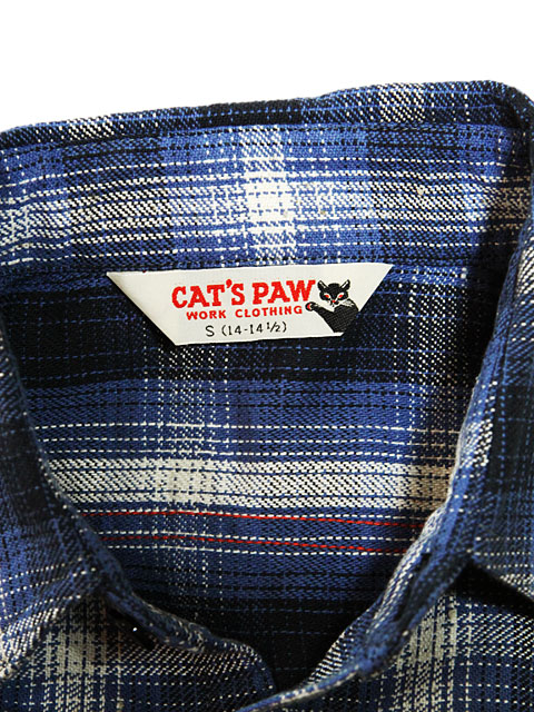 画像: 【 CAT'S PAW（キャッツポウ） 】 FLANNEL CHECK WORK SHIRTS
