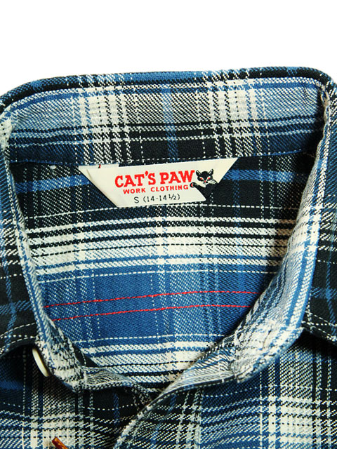 画像: 【 CAT'S PAW（キャッツポウ） 】 FLANNEL CHECK WORK SHIRTS