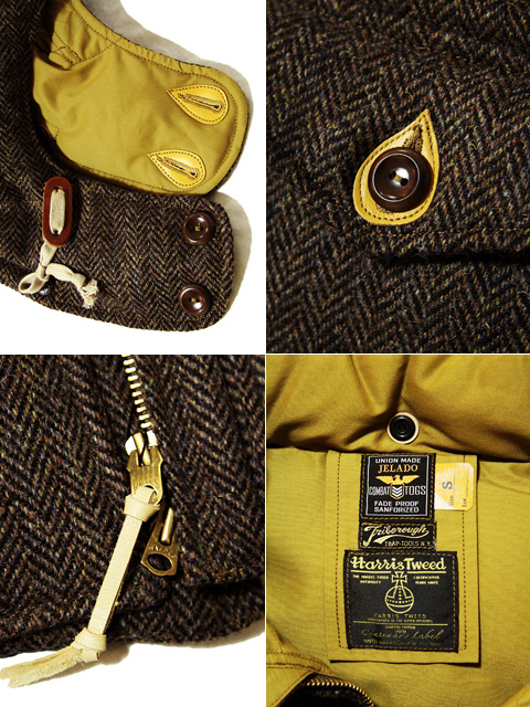 JELADO×COLIMBO×HARRIS TWEED 】 HARRIS TWEED SPECIAL DOWN VEST - Lua