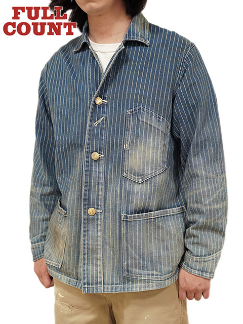 画像1: 【 FULLCOUNT（フルカウント） 】　ウォバッシュカバーオール　[ Early 1900s Wabash Chore Jacket HW ] [ Used Wash ]
